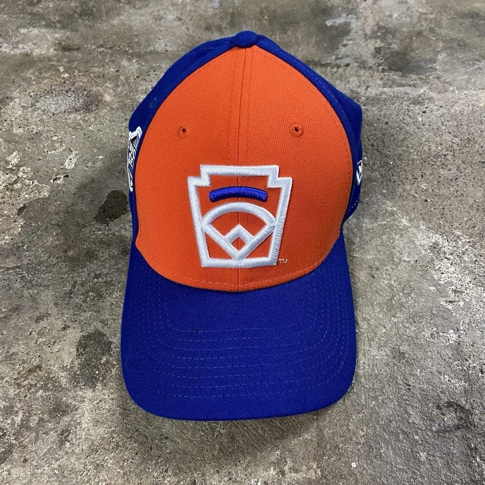 New Era 39Thirty Little League World Series Cap Size M-L Blue Orange Baseball